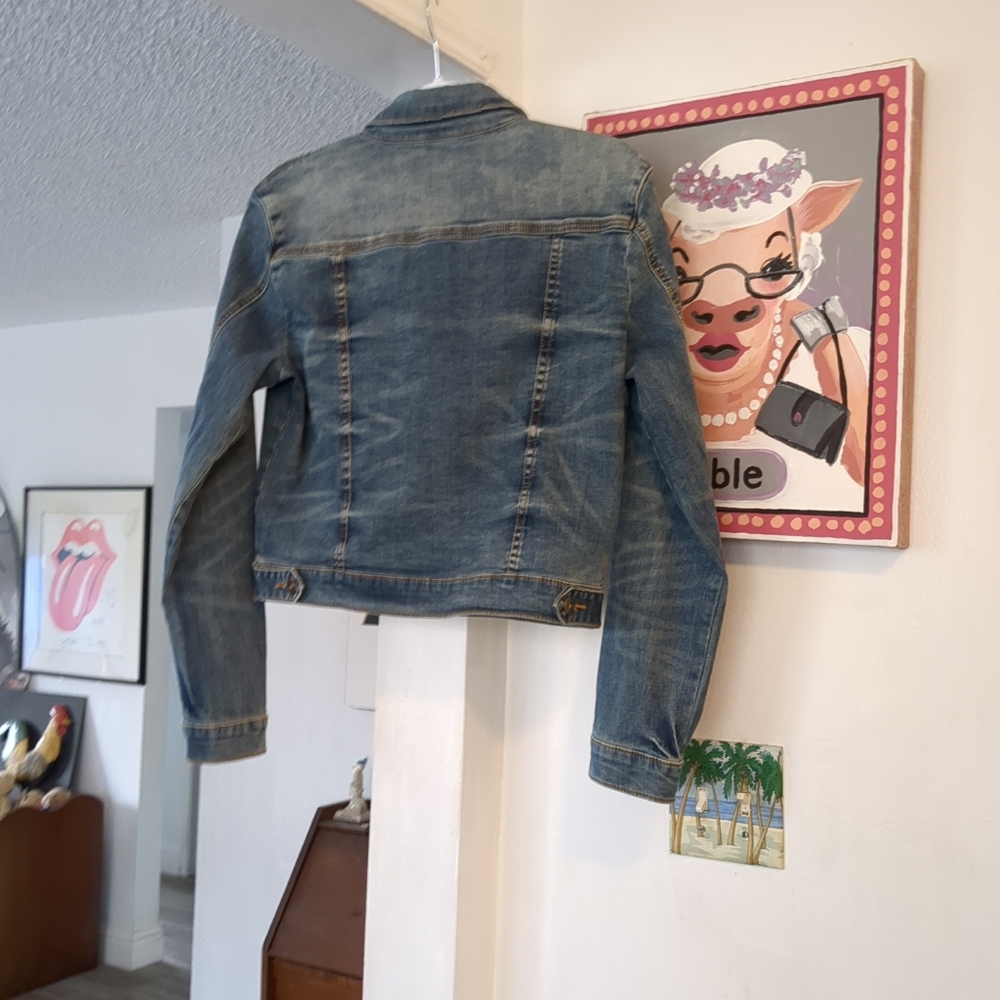 ‼️SALE LILA RYAN DENIM JEAN JACKET SIZE M BUTTON POCKETS EUC - Picture 3 of 12
